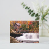 Glade Creek Grist Mill Briefkaart (Staand voorkant)