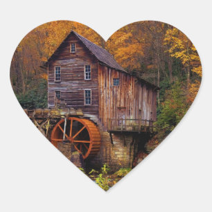 Glade Creek Grist Mill Hart Sticker