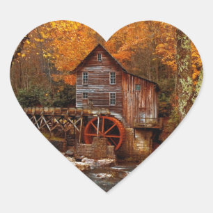 Glade Creek Grist Mill Hart Sticker