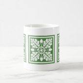 Glade Green Acorn and Leaf Tile Design Café Mug (Centre)