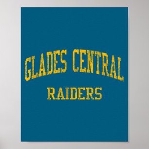 Glades Central High School Hs Glade Fl Vintage Srt Poster