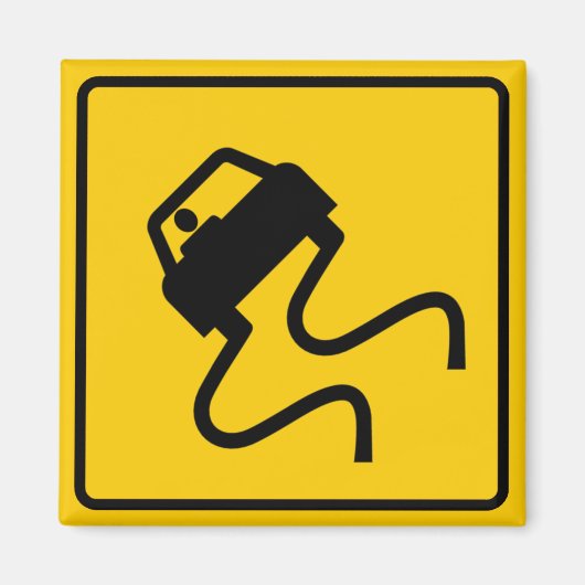 gladheid bij natte wegmarkering magneet (Voorkant)