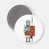 Gladiateur romain avec aimant (Recto/Verso)