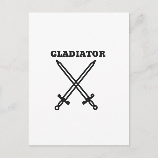 Gladiator Briefkaart (Voorkant)