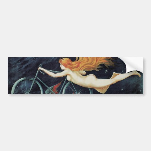 Gladiator Cycles, Victoriaans Art Nouveau Bumpersticker (Voorkant)