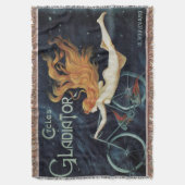 Gladiator Cycles, Victoriaans Art Nouveau Deken (Voorkant Verticaal)