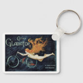 Gladiator Cycles,  Victoriaans Art Nouveau Sleutelhanger (Voorkant)