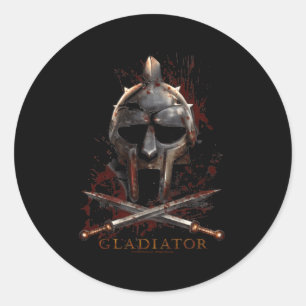 Gladiator Helmet Ronde Sticker