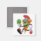 Gladiator Pizza Slice Italian Brainrot Magneet (Voorkant / Achterkant)