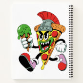 Gladiator Pizza Slice Italian Brainrot Notitieboek (Achterkant)