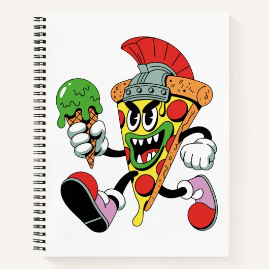 Gladiator Pizza Slice Italian Brainrot Notitieboek (Voorkant)