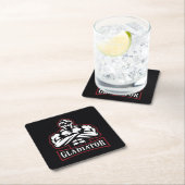 Gladiator Silhouette Vierkante Kartonnen Onderzetter (Insitu)