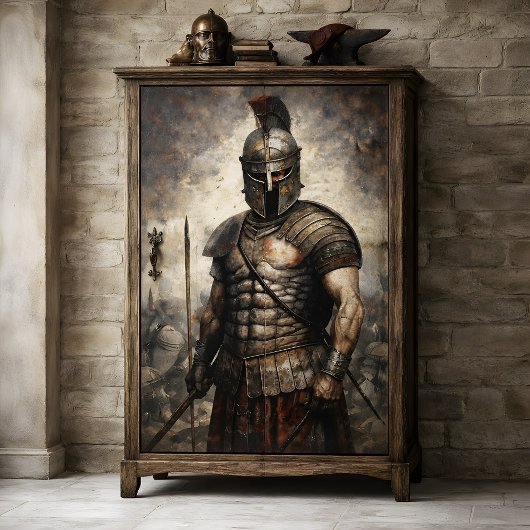 Gladiator Warrior Decoupage Tissuepapier