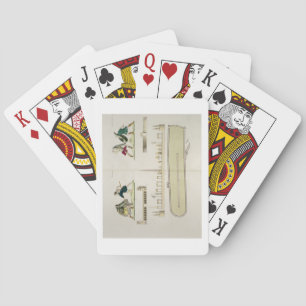 Gladiatoren en een plan van het circus van Caracal Pokerkaarten