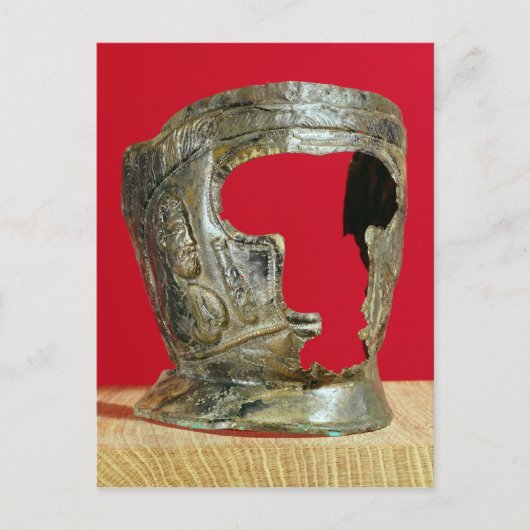Gladiatormasker van Gallo-Roman Briefkaart (Voorkant)