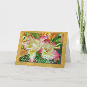 Gladiola Haal snel Wenskaart Kaart