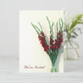 Gladiola Kaart (Staand voorkant)