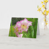 Gladiola penser à votre carte (Fleur jaune)