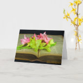 Gladiolas over bijbelsbegrip kaart (Gele Bloem)