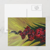 "Gladioli" Acrylverf - Briefkaart (Voorkant / Achterkant)