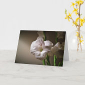 Gladioli, carte (Fleur jaune)