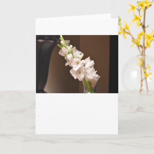 Gladioli, carte (Fleur jaune)