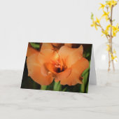 Gladioli, carte (Fleur jaune)
