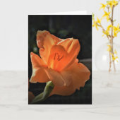 Gladioli, carte (Fleur jaune)