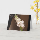 Gladioli, carte (Fleur jaune)