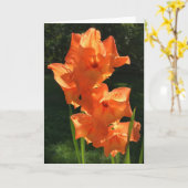 Gladioli, carte (Fleur jaune)