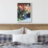 Gladioli in een schilderij van Vase Pierre Auguste Canvas Afdruk (Insitu (Slaapkamer))