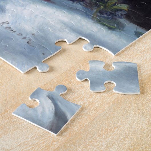 Gladioli in een vaas van Auguste Renoir Art Legpuzzel (Zijkant)