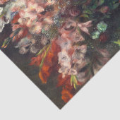 Gladioli in een vaas van Auguste Renoir Art Tissuepapier (Detail)