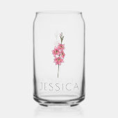 GLADIOLUS Août Fleur de naissance Nom personnalisé (Verso)