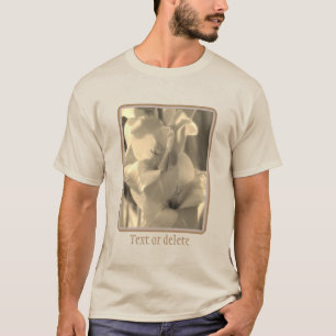 Gladiolus Flower Sepia Tint Persoonlijk T-shirt