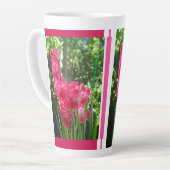 Gladiolus Flowers Collage Latte Mok (Linkerhoek)