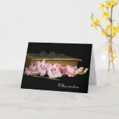 Gladiolus met  bijbelsympathie kaart (Gele Bloem)