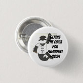 Gladis de Orka voor President-2024 Button (Voorkant /achterkant)