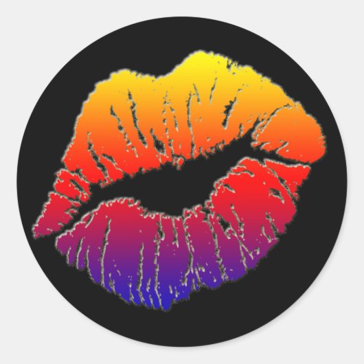 gladmaken ronde sticker (Voorkant)