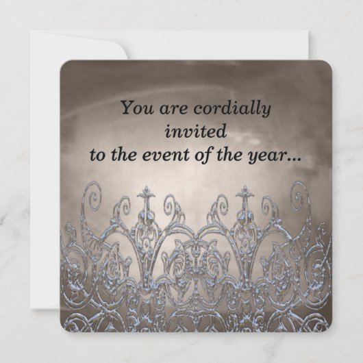 Gladmore Rupert Elegant Invitation Kaart (Voorkant)