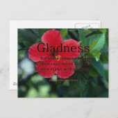 Gladness Psalm 68-3 Briefkaart (Voorkant / Achterkant)