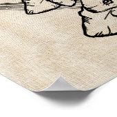 Glads Gladiola Dessin Toile Poster (Coin)