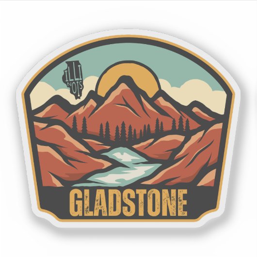 Gladstone, Illinois Sticker (Voorkant)