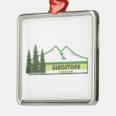 Gladstone Provincial Park Green Stripes Metalen Ornament (Links)