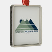 Gladstone Provincial Park Mountain Sun Metalen Ornament (Rechts)