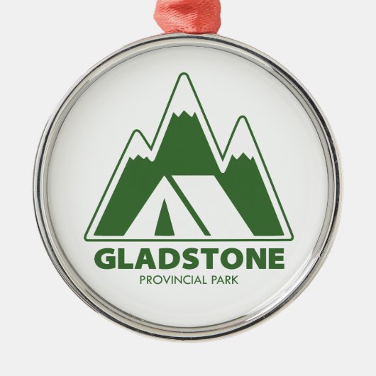 Gladstone Provincial Park Mountains Camping Metalen Ornament (Voorkant)