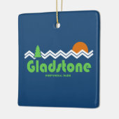 Gladstone Provincial Park Retro Keramisch Ornament (Links)
