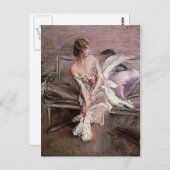 Gladys Deacon - Boldini Briefkaart (Voorkant / Achterkant)