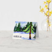 Glædelig jul, Deens Kerstfeest Kaart (Gele Bloem)