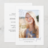 Glam 2021 Graduation Photo Invitations (Devant / Derrière)